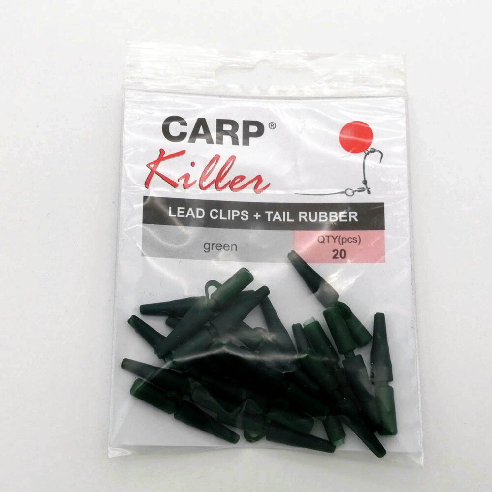 Lead clips + tail rubber 20 kom - Slika 2