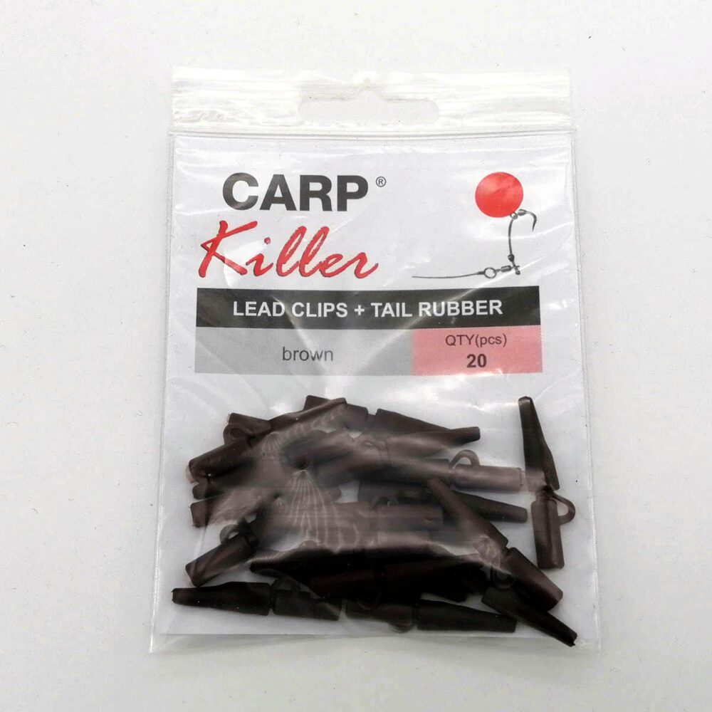 Lead clips + tail rubber 20 kom - Slika 3