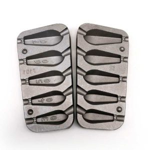 Šesteroktni kruškasti kalup za šaransko olovo 30, 40, 50, 60, 70g