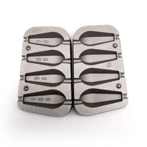 Šesterokutni kruškasti kalup za šaransko olovo 70, 80, 90, 100g