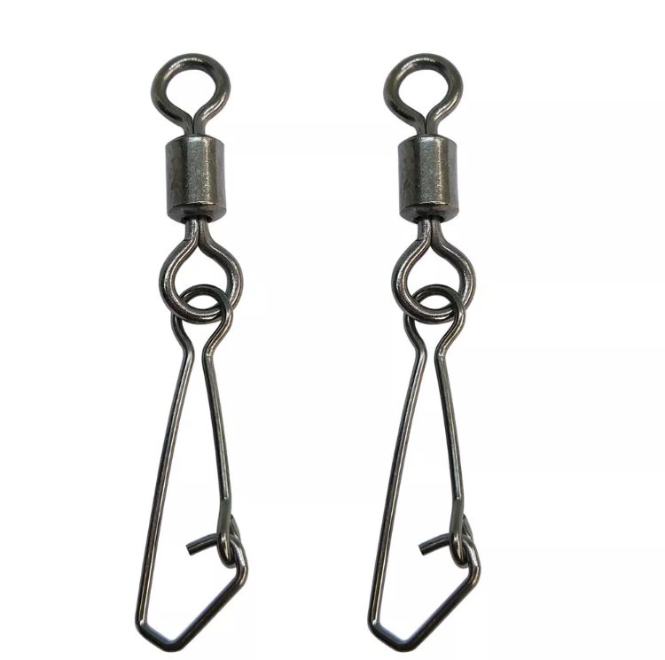 Hooked snap + swivel 10 kom